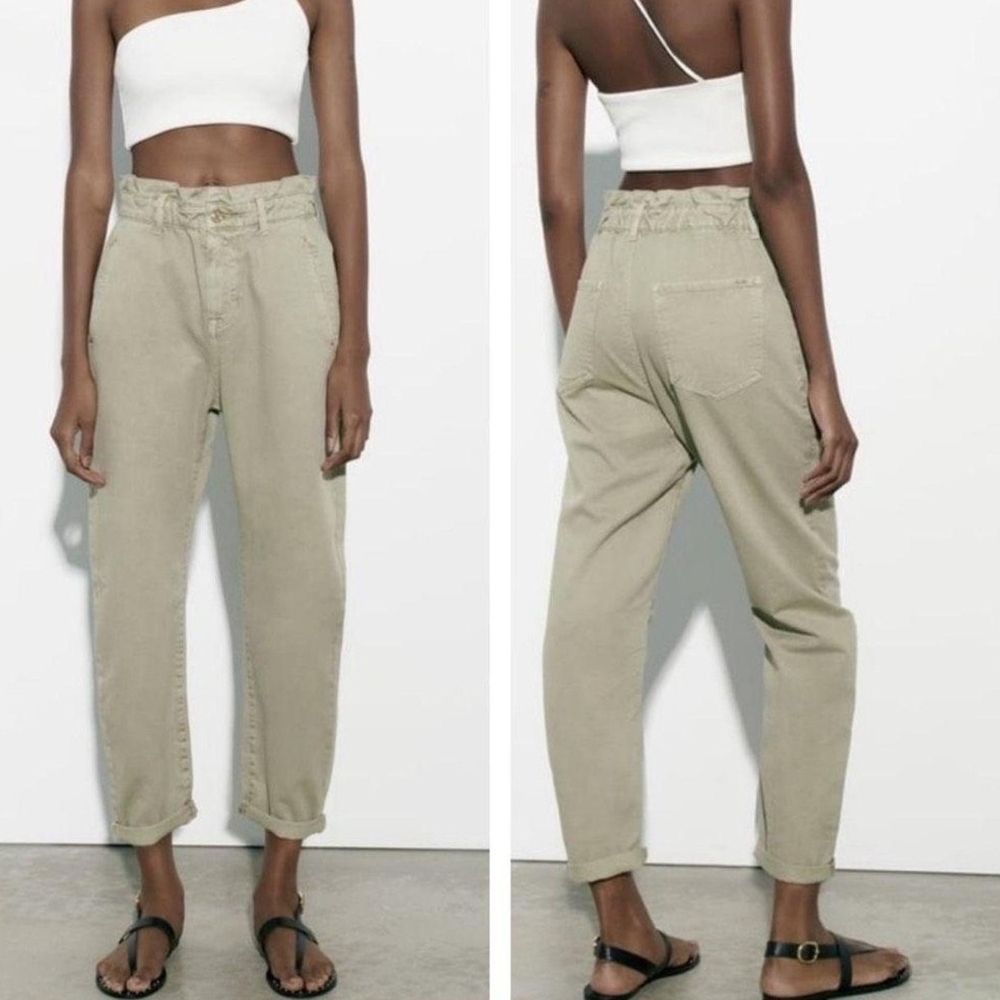 Zara Paperbag Jeans‎ Size 12